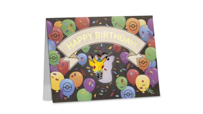 Pokemon Center's $50 Pikachu birthday card.